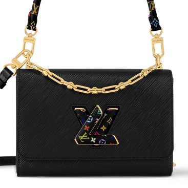 Túi đeo chéo Louis Vuitton LV x TM Twist MM Slim Black